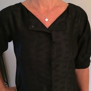 Moshino Silk Black Short Sleeved Jacket